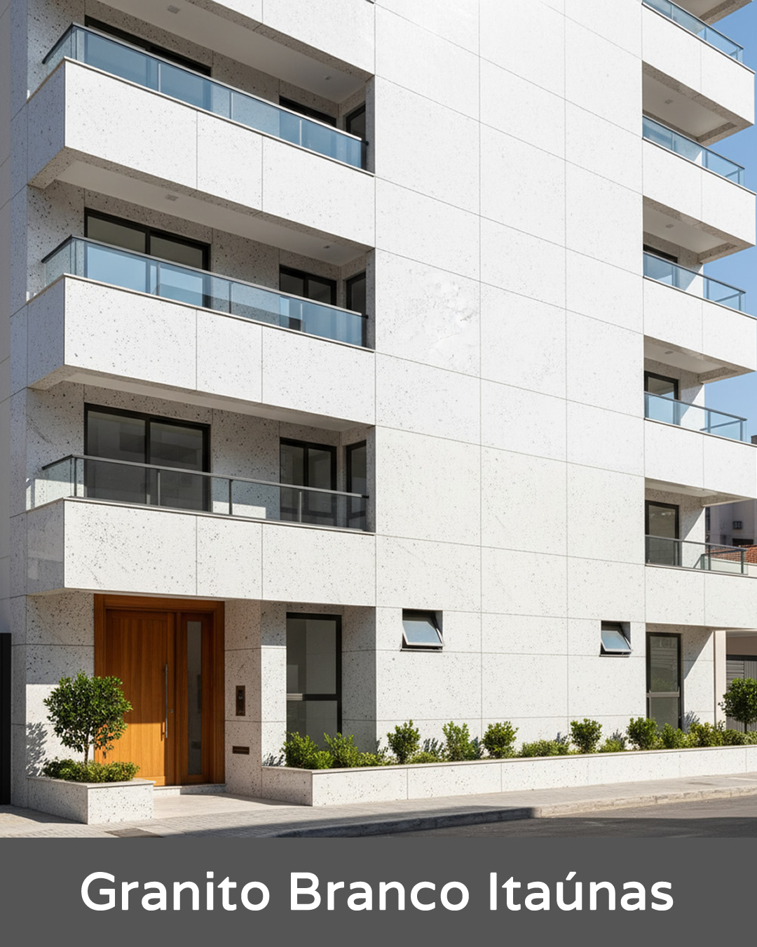 Fachada Predial – Granito Branco Itaúnas